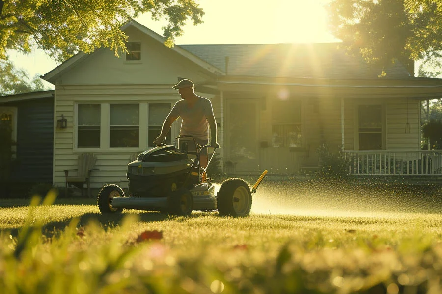 electric push lawnmower